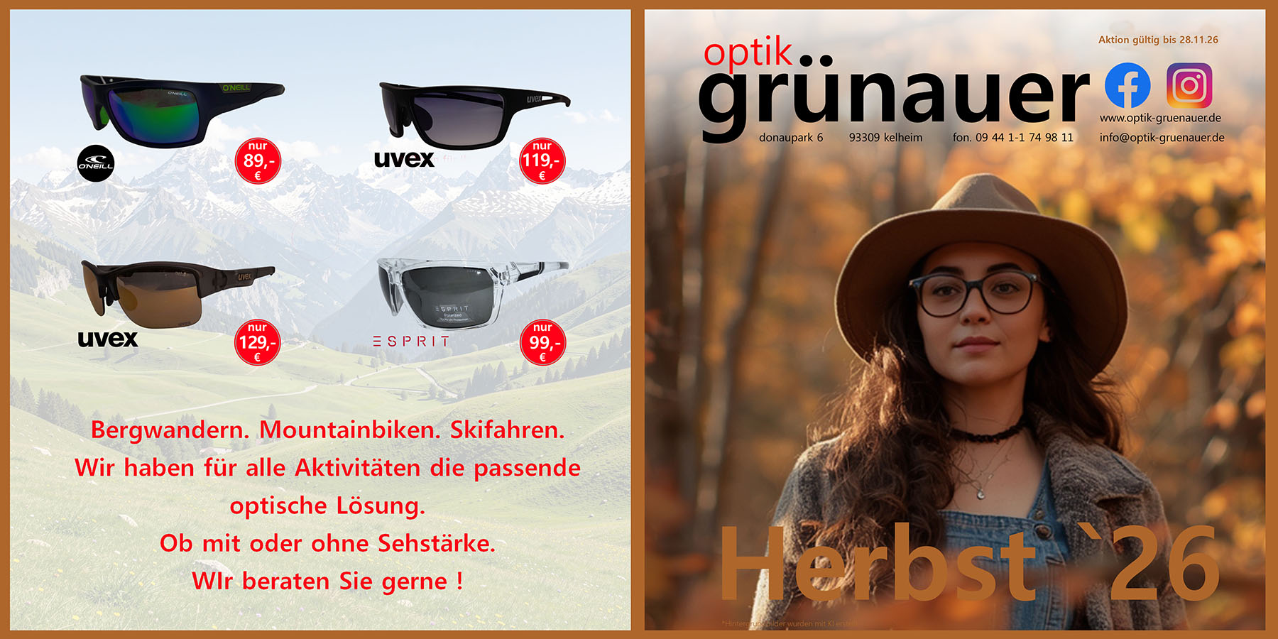 Herbst 2026 Bergwandern, Mountainbiken Skifahren…